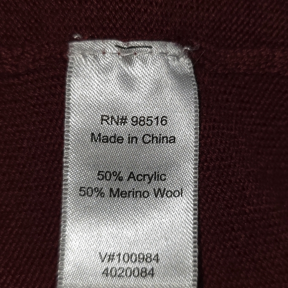 Coldwater Creek Color Block Wool Blend Sweater Size Large - Picture 4 of 4